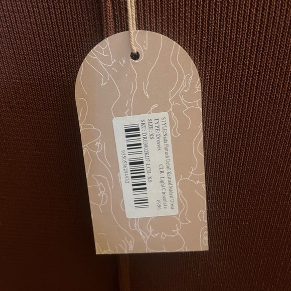 Brown Meshki Maxi Bodycon Dress NWT - Picture 5 of 5